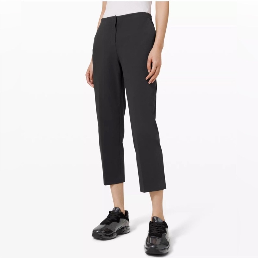 Lululemon In Power MR Crop 24" Pants Black Size 10 on the go activewear gym work